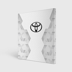 Картина квадратная Toyota white poly