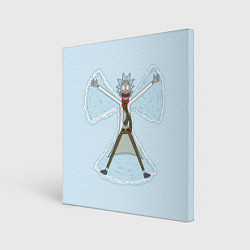 Картина квадратная Рик и Морти снег - бабочка