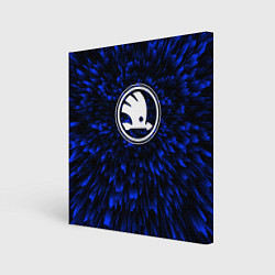 Картина квадратная Skoda blue energy