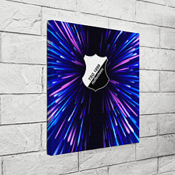 Холст квадратный Hoffenheim neon energy, цвет: 3D-принт — фото 2