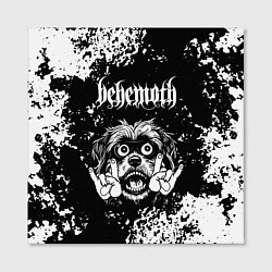 Холст квадратный Behemoth рок пес, цвет: 3D-принт — фото 2