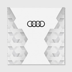 Холст квадратный Audi white poly, цвет: 3D-принт — фото 2