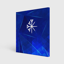 Холст квадратный Nightwish blue poly, цвет: 3D-принт