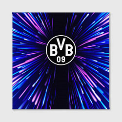 Холст квадратный Borussia neon energy, цвет: 3D-принт — фото 2