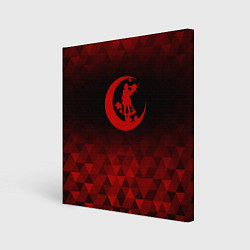 Картина квадратная Angels of Death red poly