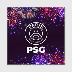 Холст квадратный Праздничный PSG, цвет: 3D-принт — фото 2