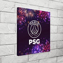 Холст квадратный Праздничный PSG, цвет: 3D-принт — фото 2