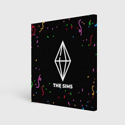 Картина квадратная The Sims конфети