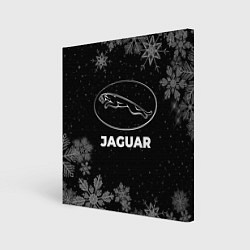 Картина квадратная Снежный Jaguar