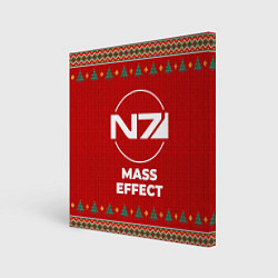 Картина квадратная Mass Effect new year