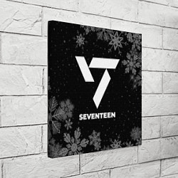 Холст квадратный Снежный Seventeen, цвет: 3D-принт — фото 2