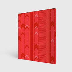 Картина квадратная Закулисье красные обои