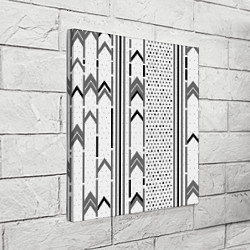 Холст квадратный Закулисье чёрно-белое, цвет: 3D-принт — фото 2