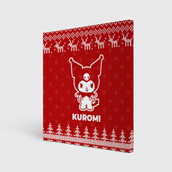 Картина квадратная Новогодний Kuromi с оленями