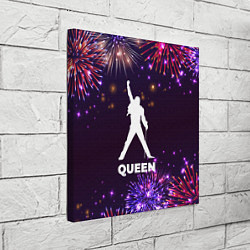 Холст квадратный Праздничный Queen, цвет: 3D-принт — фото 2