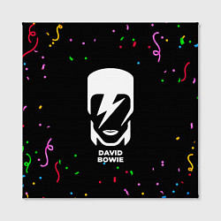 Холст квадратный David Bowie конфети, цвет: 3D-принт — фото 2