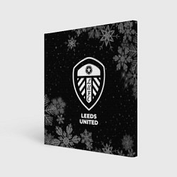 Картина квадратная Снежный Leeds United