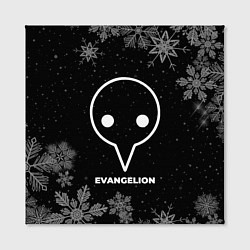 Холст квадратный Снежный Evangelion, цвет: 3D-принт — фото 2