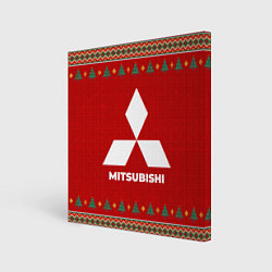 Картина квадратная Mitsubishi new year