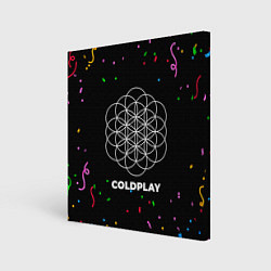 Картина квадратная Coldplay конфети