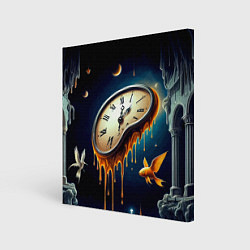 Картина квадратная Течение времени - сюрреализм