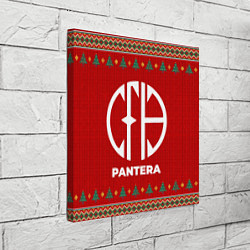 Холст квадратный Pantera new year, цвет: 3D-принт — фото 2
