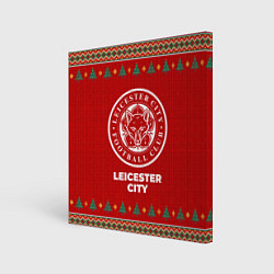 Картина квадратная Leicester City new year