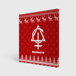 Картина квадратная Новогодний Behemoth с оленями