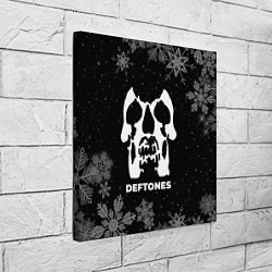 Холст квадратный Снежный Deftones, цвет: 3D-принт — фото 2