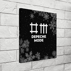 Холст квадратный Снежный Depeche Mode, цвет: 3D-принт — фото 2