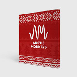 Холст квадратный Новогодний Arctic Monkeys, цвет: 3D-принт