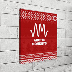 Холст квадратный Новогодний Arctic Monkeys, цвет: 3D-принт — фото 2