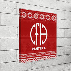 Холст квадратный Новогодний Pantera, цвет: 3D-принт — фото 2