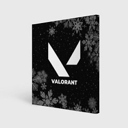 Холст квадратный Снежный Valorant, цвет: 3D-принт