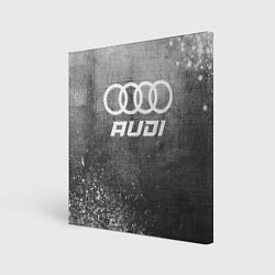 Холст квадратный Audi - grey gradient, цвет: 3D-принт