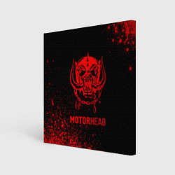 Картина квадратная Motorhead - red gradient