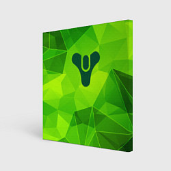 Картина квадратная Destiny green poly