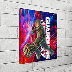 Холст квадратный Guardians of the galaxy - Groot and Rocket, цвет: 3D-принт — фото 2