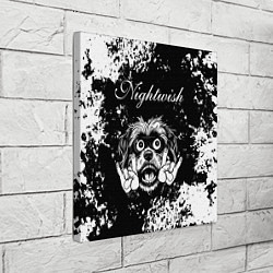Холст квадратный Nightwish рок пес, цвет: 3D-принт — фото 2