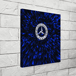 Холст квадратный Mercedes blue energy, цвет: 3D-принт — фото 2