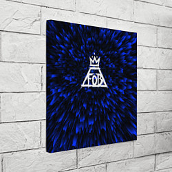 Холст квадратный Fall Out Boy blue energy, цвет: 3D-принт — фото 2