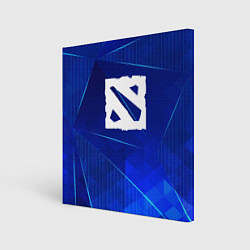 Картина квадратная Dota blue poly