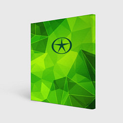 Картина квадратная JAC green poly