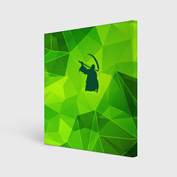 Картина квадратная Children of Bodom green poly