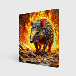 Картина квадратная Броненосец в огне