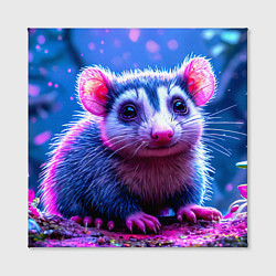Холст квадратный Малыш опоссум, цвет: 3D-принт — фото 2