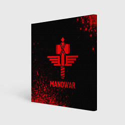 Картина квадратная Manowar - red gradient