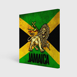 Картина квадратная Jamaica lion flag