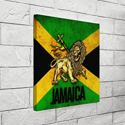 Холст квадратный Jamaica lion flag, цвет: 3D-принт — фото 2