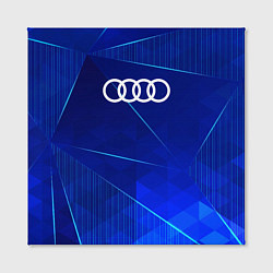 Холст квадратный Audi blue poly, цвет: 3D-принт — фото 2